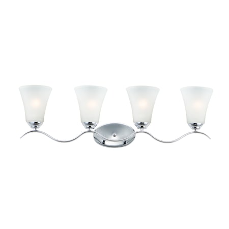 Maxim Lighting Vital 4-Light 31.5" Wide Polished Chrome Vanity Light 12084FTPC